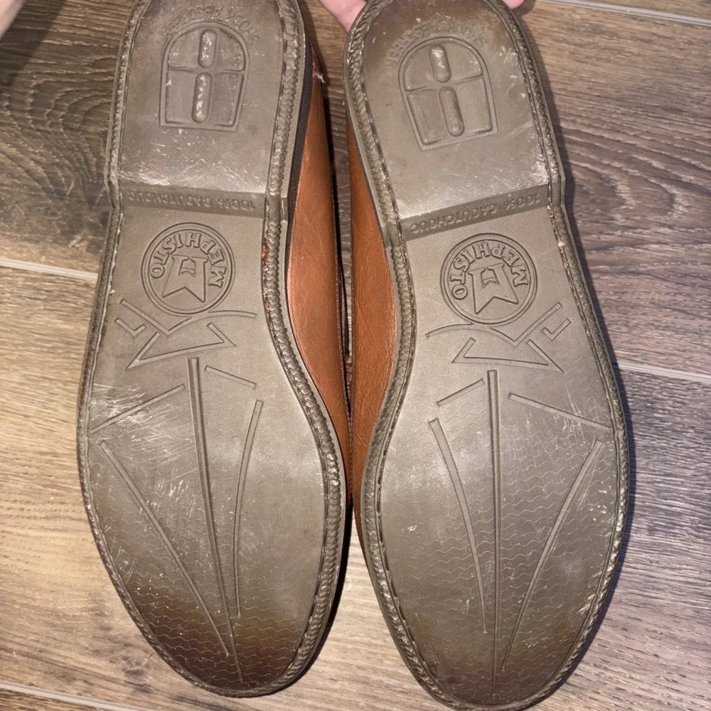 Mephisto Air‎ Relax Spinnaker Boat Shoe Leather Brown Size US 8.5